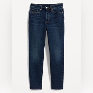 High-Waisted Button-Fly OG Straight Ankle Jeans | Old Navy | size 4